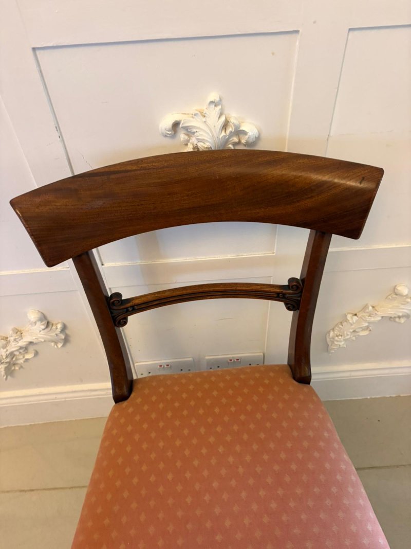 Antique Regency Mahogany Set of 6 Dining Chairs Including 2 Carvers - Image 23